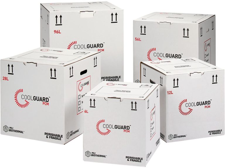CoolGuard PCM single-use parcel shipper with PCM coolants